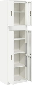 vidaXL Ντουλάπι αποθήκευσης 2 τμχ. 60 x 40 x 210 εκ Ατσάλι Κλειδώσιμο