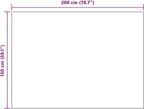 vidaXL Ριχτάρια 6 pcs Ροζ 200 x 150 cm Μαλλί