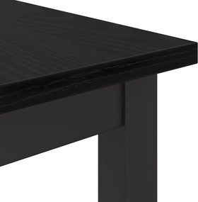 vidaXL τραπέζι Μαύρη Οξυά 80 x 50 x 76,5 εκ
