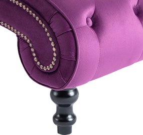 vidaXL Ανάκλιντρο Μοβ Βελούδινο