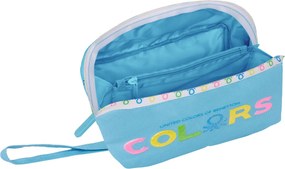 Κασετίνα Benetton Spring Sky μπλε 22 x 10 x 10 cm