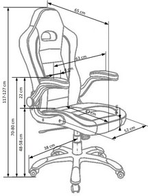 LOTUS chair color: black/grey DIOMMI V-CH-LOTUS-FOT-POPIEL