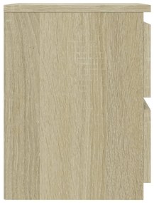 vidaXL Κομοδίνο Χρώμα Sonoma Δρυς 30 x 30 x 40 εκ. από Επεξ. Ξύλο