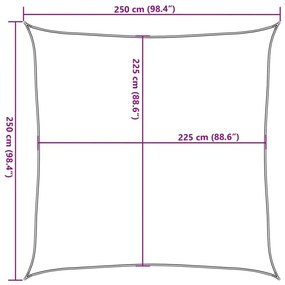 Πανί Σκίασης Ανοιχτό Πράσινο 2,5 x 2,5 μ. από HDPE 160 γρ./μ² - Πράσινο