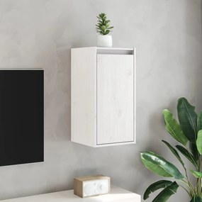 vidaXL Ντουλάπια Τοίχου 2 τεμ. Λευκά 30x30x60 εκ από Μασίφ Ξύλο Πεύκου