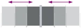 vidaXL Σκίαστρο Πλαϊνό Συρόμενο Ανθρακί 180 x 600 εκ.