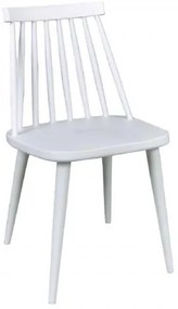 LAVIDA καρέκλα Μεταλλική Λευκή/PP Άσπρο 43x48x77cm ΕΜ139,11