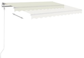 vidaXL Tέντα Συρόμενη Αυτόματη Κρεμ 300 x 250 εκ.