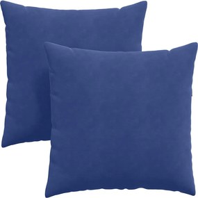 vidaXL Μαξιλάρι Καναπέ 2 pcs Μπλε Αστυνομίας 80 x 80 cm