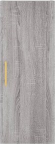 vidaXL Ντουλάπι Τοίχου Γκρι Sonoma 34,5 x 34 x 90 εκ.