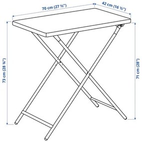 TORPARÖ τραπέζι πτυσσόμενο εσωτερικού/εξωτερικού χώρου, 70x42 cm 604.207.48