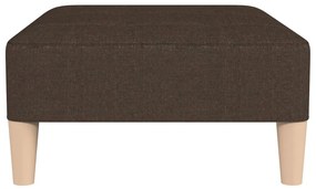 vidaXL Υποπόδιο Σκούρο Καφέ 78 x 56 x 32 εκ. Υφασμάτινο