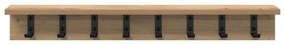 vidaXL Τοίχου Κρεμάστρα με ράφι artisan δρυς 80 x 10.5 x 10.5 εκ