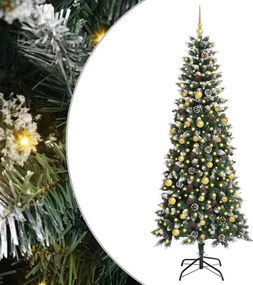 vidaXL Τεχνητό Χριστουγεννιάτικο Δέντρο με 300 LED Πράσινο 210 cm