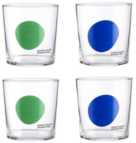 Ποτήρι Νερού Addige (Σετ 4Τμχ) 20.21.0520 330ml Multi Benetton Glass