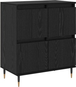 vidaXL Πλαϊνό γραφείο Μαύρη Οξυά 60 x 35 x 70 cm