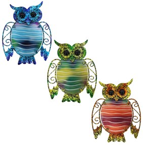 Αγαλματίδια και Signes Grimalt  Owl Wall Ornament 3 U