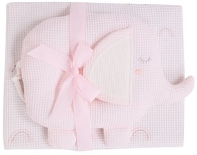 Κουβέρτα Πικέ Αγκαλιάς (75x100) + Λούτρινο Das Home Baby 4957 Pink