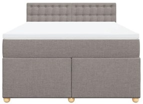 ΚΡΕΒΑΤΙ BOXSPRING ΜΕ ΣΤΡΩΜΑ TAUPE 140X190 ΕΚ. ΥΦΑΣΜΑΤΙΝΟ 3288993