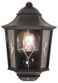 Φανάρι Απλίκα Φωτιστικό Τοίχου 1xE27 Μαύρο IP44 36cm Norfolk NR7-2-BLK Elstead Lighting-NR7-2-BLK-Μαύρο NR7-2-BLK