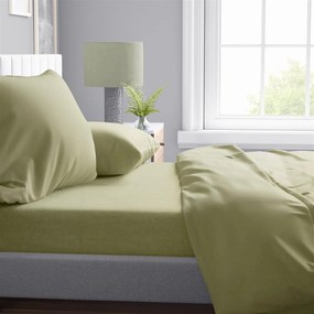 Σεντόνι 1 τεμ Solid 504 220X240 Olive 100% Cotton