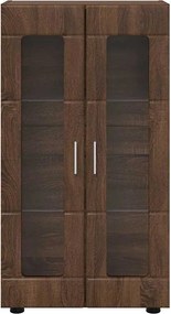 vidaXL Πλαϊνό γραφείο Καφέ δρυς 55,5 x 29 x 103 εκ Επεξεργασμένο ξύλο