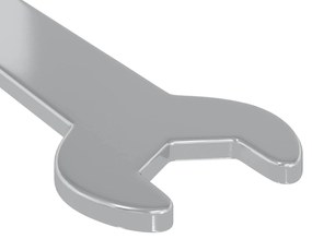 vidaXL Δίχαλο 2 pcs Ασημί 10 mm Σίδερο