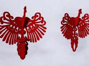 Intra απο ξύλο plywood 3mm-4mm πάχος – 3D Ξύλινη διακόσμηση τοίχου παγώνι 15x20 cm INTRAVECTRY-MY542288