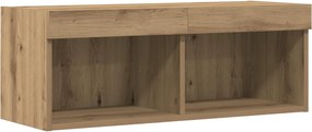 vidaXL Σετ επίπλου τηλεόρασης 80 x 30 x 30 εκ artisan δρυς