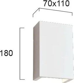 Απλίκα Τοίχου Viokef Rectangle 4097100