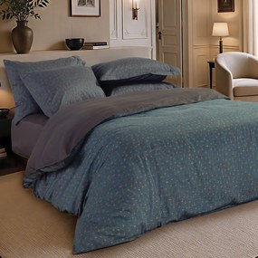 Σεντόνια Υπέρδιπλα (Σετ) Nef-Nef Homeware Jeniffer Petrol Blue