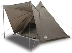 vidaXL Σκηνή Οικογενειακή Tipi 6 Ατόμων Αδιάβροχη Καφέ