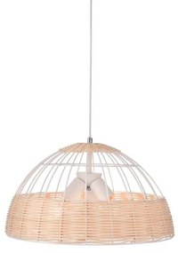 Φωτιστικό Οροφής GN20P346WH 3ΧΕ27 D46XH120 White Aca Decor Rattan, Μέταλλο