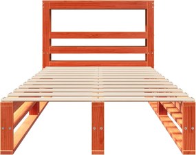 vidaXL Σκελετός Κρεβ. Χωρίς Στρώμα Καφέ Κεριού 90x190 εκ Μασίφ Πεύκο