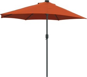 vidaXL Ομπρέλα Κήπου Τερακότα 294 x 150 x 224 εκ