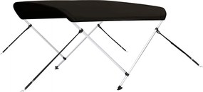 vidaXL Τέντα Σκάφους με 2 Αψίδες Μαύρη 180x150x110 εκ.