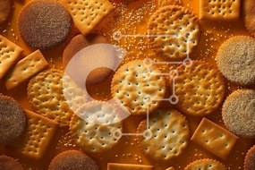 Σετ των 2 Intra Συλλεκτικό Ξύλινο Παζλ Plywood  4mm - Στόμα τυρί και πιάτο κράκερ από κοντά Σε Ξύλινο Κουτί - Διαστάσεις: 10x10 cm – 25 κομμάτια