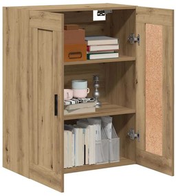 vidaXL Ντουλάπι Τοίχου Αρτισιανή Δρυς 69,5x34x90 εκ. από Επεξεργ. Ξύλο