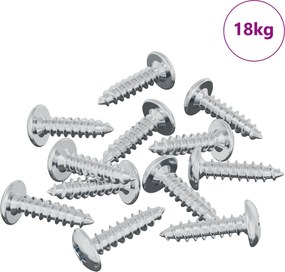 vidaXL Βίδα 13636 pcs Ασημί M4 x 16 χιλ Ατσάλι