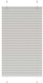 vidaXL Πλισέ περσίδα ανοιχτό γκρι 80x150 cm Πλάτος υφάσματος 79,4 cm