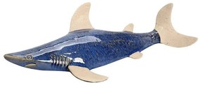 Διακοσμητικό Τοίχου Καρχαρίας SIM104 Γαλάζιο 5,5X42X21,5Cm Espiel Κεραμικό