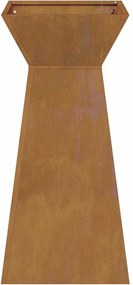 vidaXL Γλάστρα Πυλώνας 2 pcs Ασημί 35 x 35 x 73 εκ.