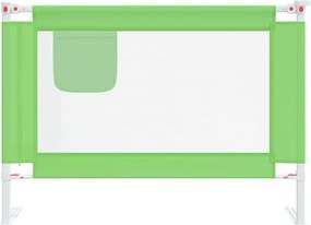 vidaXL Μπάρα Κρεβατιού Προστατευτική Πράσινη 90 x 25 εκ. Υφασμάτινη