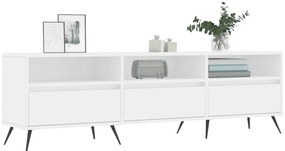 vidaXL Έπιπλο Τηλεόρασης Λευκό 150x30x44,5 εκ. Επεξεργασμένο Ξύλο