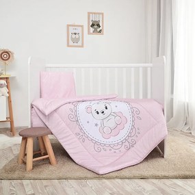 SET 5 PCS  COSY RANFORCE LITTLE BEAR PINK