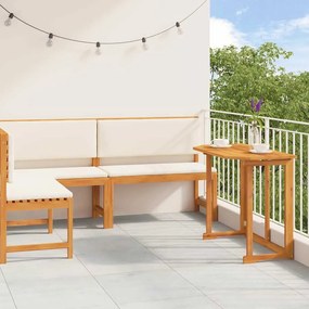 vidaXL Σετ Παγκάκι Κήπου 3 pcs Καφέ Μασίφ ξύλο ακακίας