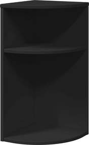 vidaXL End Table Μαύρο 29,6 x 29,6 x 60 εκ Επεξεργασμένο ξύλο