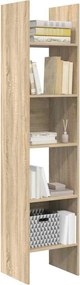 vidaXL Βιβλιοθήκη Χρώμα Sonoma Δρυς 40 x 35 x 180 εκ. από Επεξ. Ξύλο