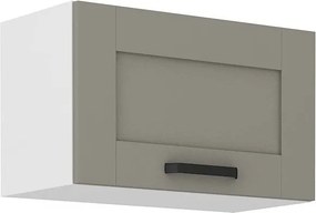 Κρεμαστό ντουλάπι Nelor 60 GU 36 1F-Γκρι σπέσιαλ - Λευκό