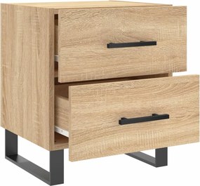 VidaXL Κομοδίνα 2 τεμ. Sonoma Δρυς 40 x 35 x 47,5 εκ. Επεξεργ. Ξύλο